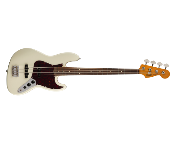 Fender 60s Jazz Bass Lacquer PF Olympic White