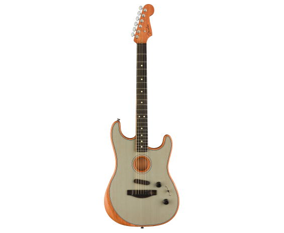 Fender American Acoustasonic Stratocaster Transparent Sonic Blue
