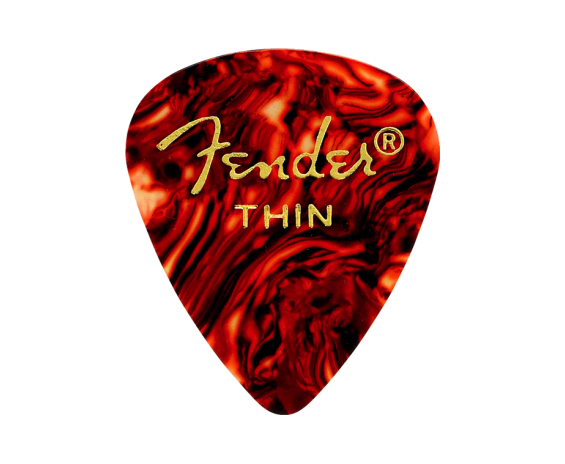Fender Classic Celluloid 351 Shape Thin Tortoise Shell 12-Pack