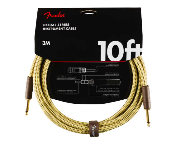Fender Deluxe Cable Straight/Straight Tweed 3m