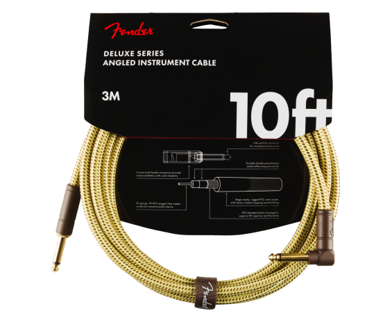 Fender Deluxe Cable Straight/Angle Tweed 3m