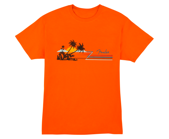 Fender Hang Loose Unisex T-Shirt, Orange S