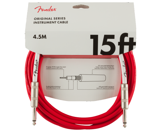 Fender Original Series Instrument Cable 15' Fiesta Red