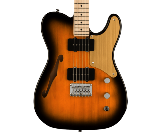 Fender Paranormal Cabronita Telecaster Thinline, Maple Fingerboard, Gold Anodized Pickguard, 2-Color Sunburst