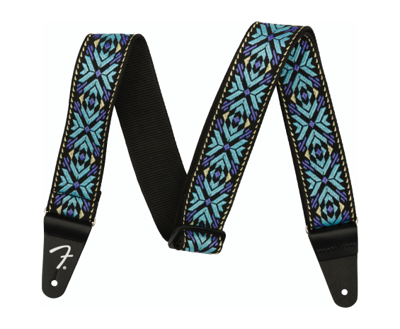 Fender Pasadena Woven Strap Blue Snowflake
