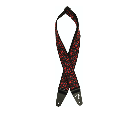 Fender Pasadena Woven Strap Lattice Red 2