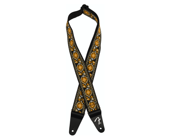 Fender Pasadena Woven Strap - Yellow Lotus 2