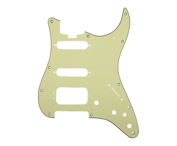 Fender Pickguard HSS Elite Strat Mint Green