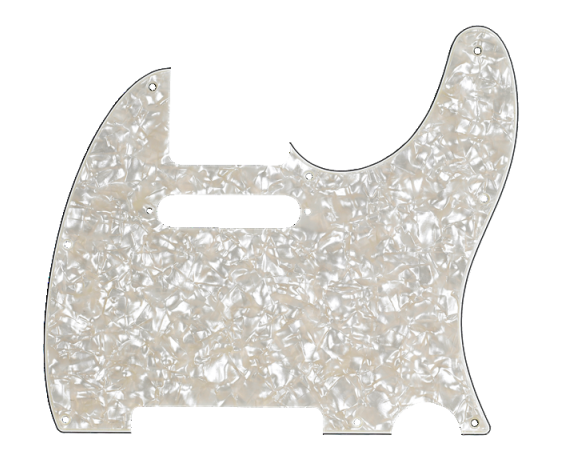 Fender Pickguard, Telecaster 8-Hole Mount Aged White Pearl