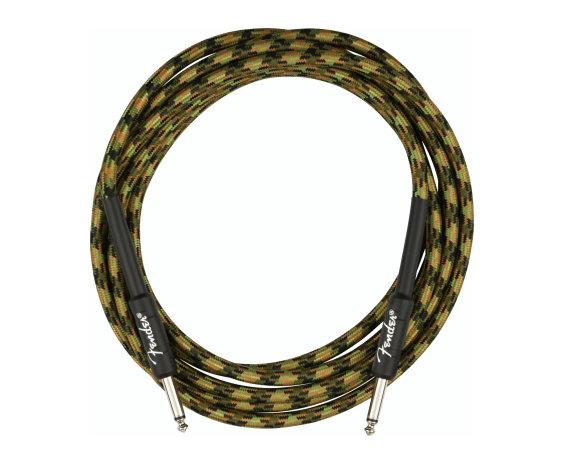 Fender Professional Series Instrument Cable, 5.5m Woodland Camo