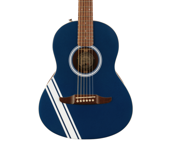 Fender Sonoran Mini, Walnut Fingerboard, Lake Placid Blue w/Competition Stripes