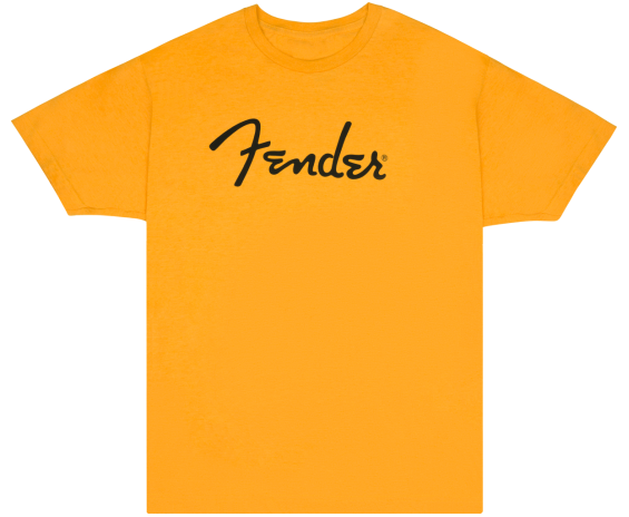 Fender Spaghetti Logo T-Shirt, Butterscotch, XL