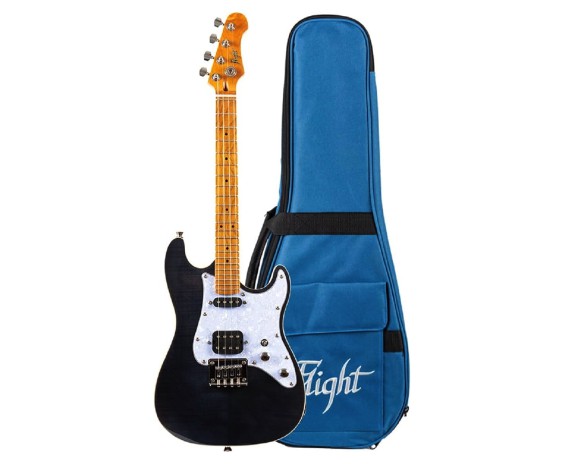 Flight Pathfinder Tenor Ukulele - Trans Black