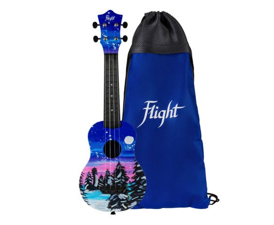 Flight Ukulele Soprano Ultra Travel Snow