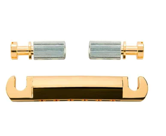 Gibson Gold stop bar with studs & inserts PTTP-020