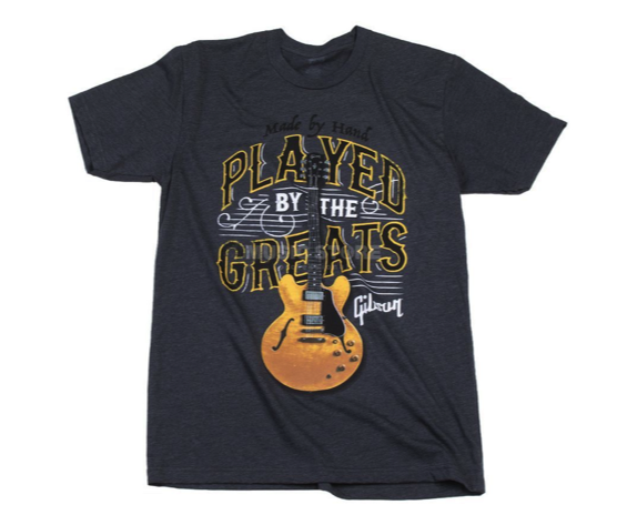 Gibson T-shirt Played by the greats (charcoal)