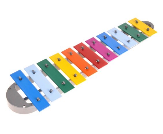 Gitre' 741 - 11 notes diatonic glockenspiel with beater