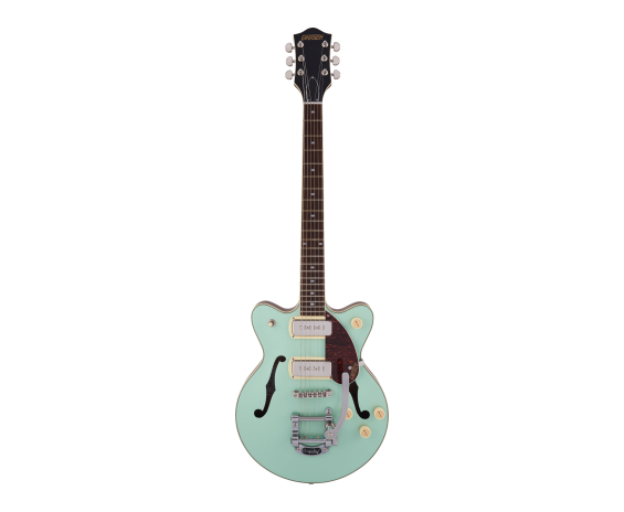 Gretsch G2655T-P90 Streamliner with Bigsby Two-Tone Mint Metallic with Vintage Mahogany Stain