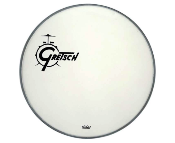 Gretsch GRDHCW18O - 18” Coated Bass Drumhead w/Offset Black Logo