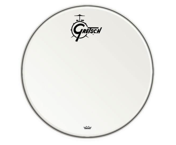 Gretsch GRDHCW22 - 22” Coated Bass Drumhead W/Black Logo