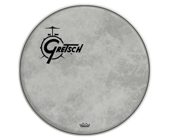 Gretsch GRDHFS18O - 18” Fiberskyn Bass Drumhead w/Black Offset Logo
