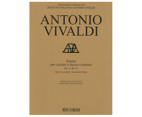 Hal Leonard Sonate per violino e basso continuo RV11, RV 37 Antonio Vivaldi