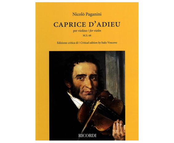 Hal Leonard Caprice D'Adieu pe violino v.1 Nicolò Paganini