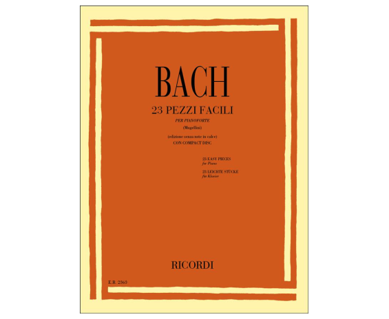 Hal Leonard er 2363 Bach 23 pezzi facili per Pianoforte (Mugellini)