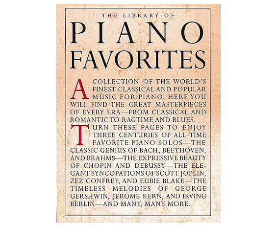 Hal Leonard Library Of Piano Favorites