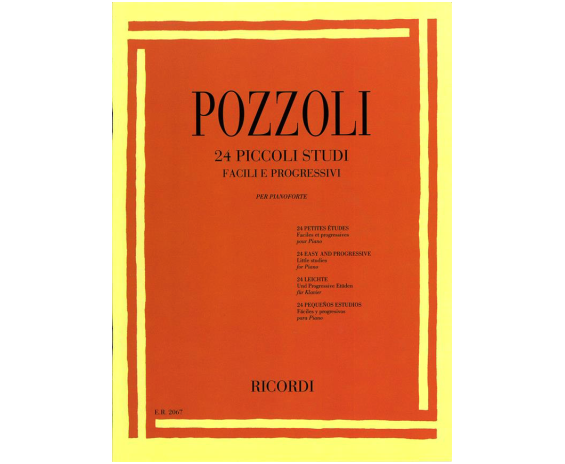 Hal Leonard Pozzoli 24 Piccoli Studi facili e progressivi per pianoforte