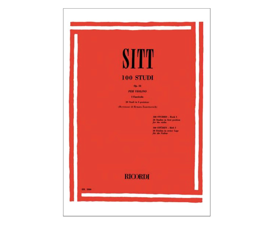 Hal Leonard Sitt 100 Studies Op.32 For Violin