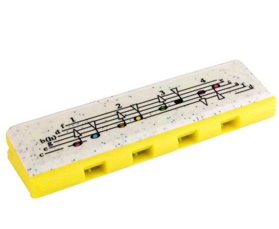 Hohner M91312 Armonica Diatonica per Bambini Giallo/Verde