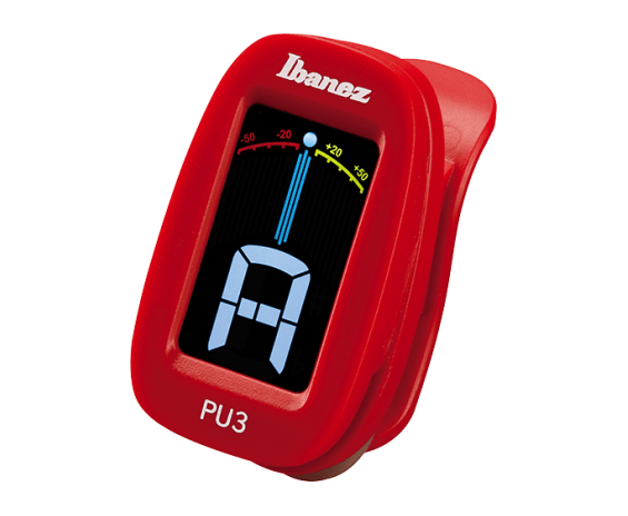 Ibanez PU3 Clip Chromatic Tuner Red