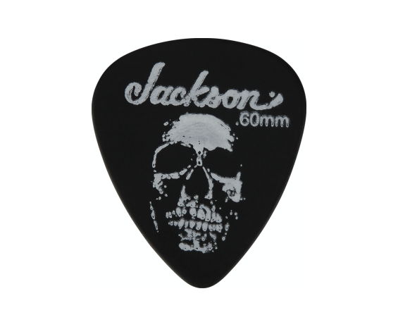 Jackson 451 Skull Picks, Black, Thin/Med .60mm 6-Pack