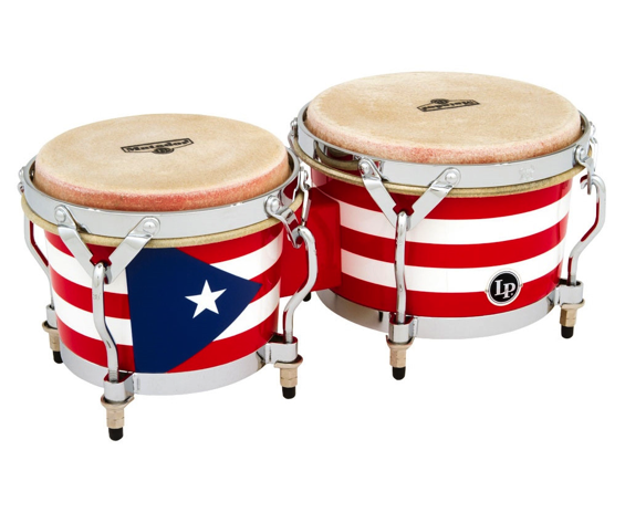 Latin Percussion M201-PR Matador Bongos, Puerto Rican/Chrome Hardware