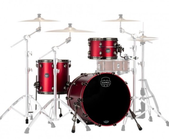 Mapex SE401XHBPA Saturn Evolution Hybrid Straight Ahead 3 Pezzi Tuscan Red