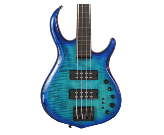 Marcus Miller M7 Alder 4 Fretless 2nd Gen Transparent Blue