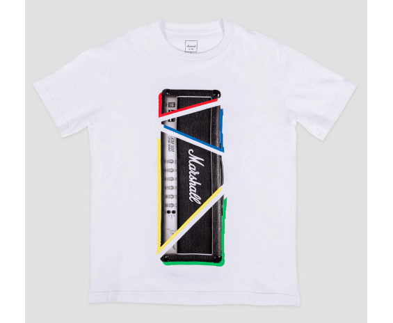 Marshall Amp Splitter T-Shirt White Large