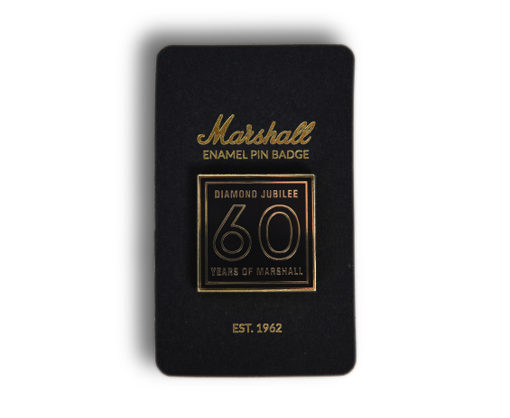 Marshall 60th anniversary enamel pin