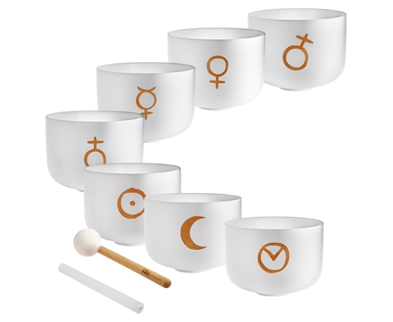 Meinl Sonic Energy PCSBSETCHA - Planetary Tuned Crystal Singing Bowls Set