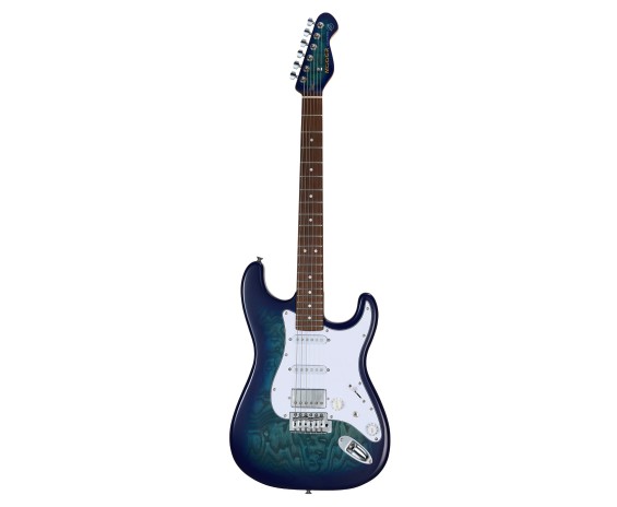 Mooer MSC20 Pro Guitar Ocean Blue with bag