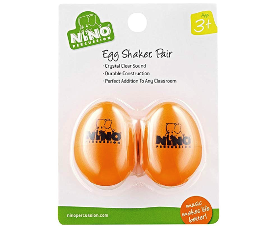 Nino NINO540OR-2 Egg Shaker Pair