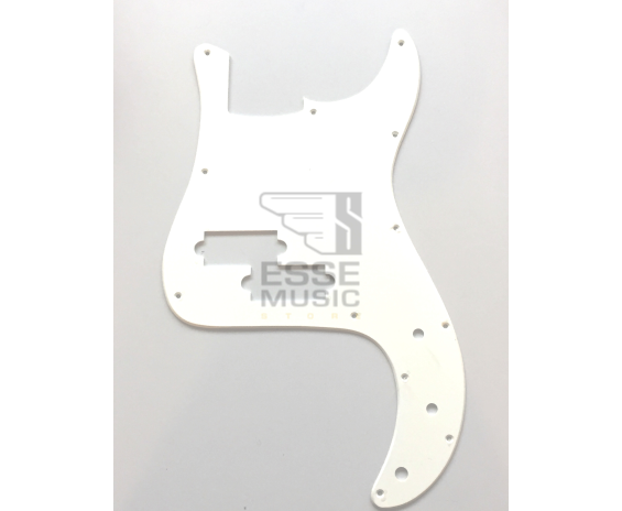 Parts Pickguard Precision Bass 1 Ply White