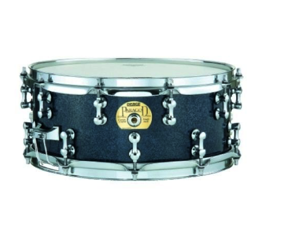 Peace SD-524MP Black Sparkle Maple Snare Drum