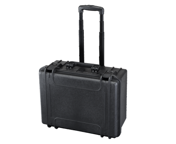Plastica Panaro MAX465H220STR  - Black, with trolley, with cubed foam