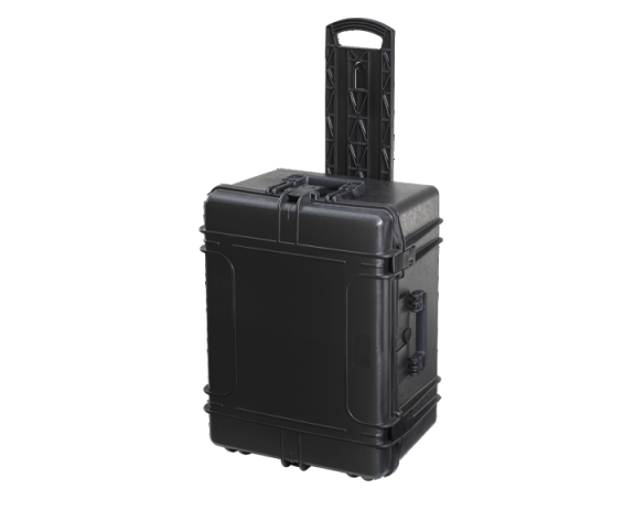 Plastica Panaro MAX620H340STR.079 - Black, with trolley, with cubed foam