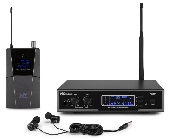 Power Dynamics Pd800 Sistema di In Ear Monitor Uhf