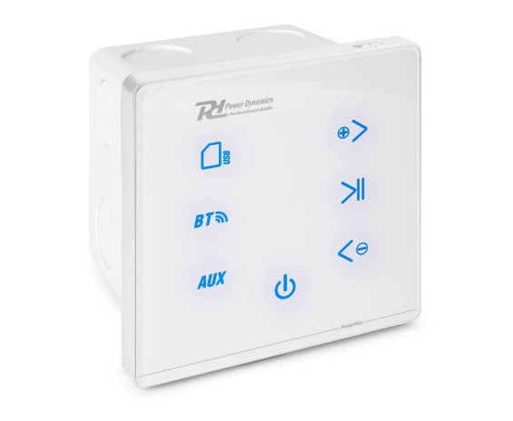 Power Dynamics A50w Amplificatore audio da incasso Powerline Bt Bianco