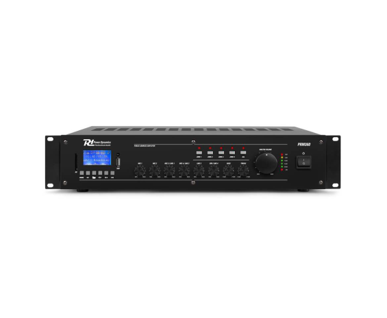 Power Dynamics PRM360 100V 4Z Mixer-Amplifier 360W
