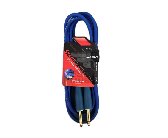Proel Instrument Cable Jack-Jack Blue 3m
